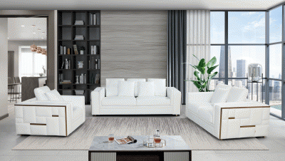 Modern Living Room Wall Unit with Entertainment Center New York New York  Fenicia-Salon-17