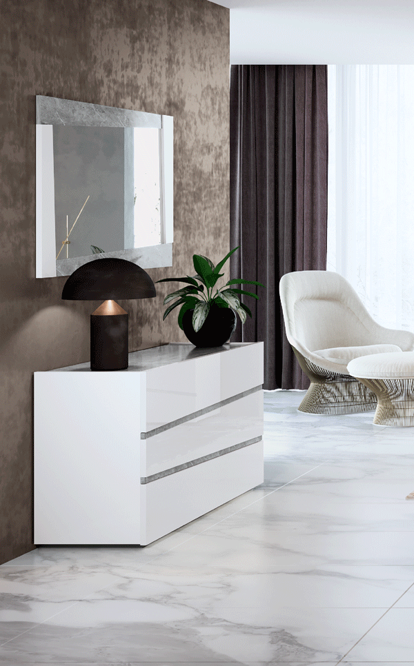 Brands Camel Classic Living Rooms, Italy Alba Single Dresser w/Mirror