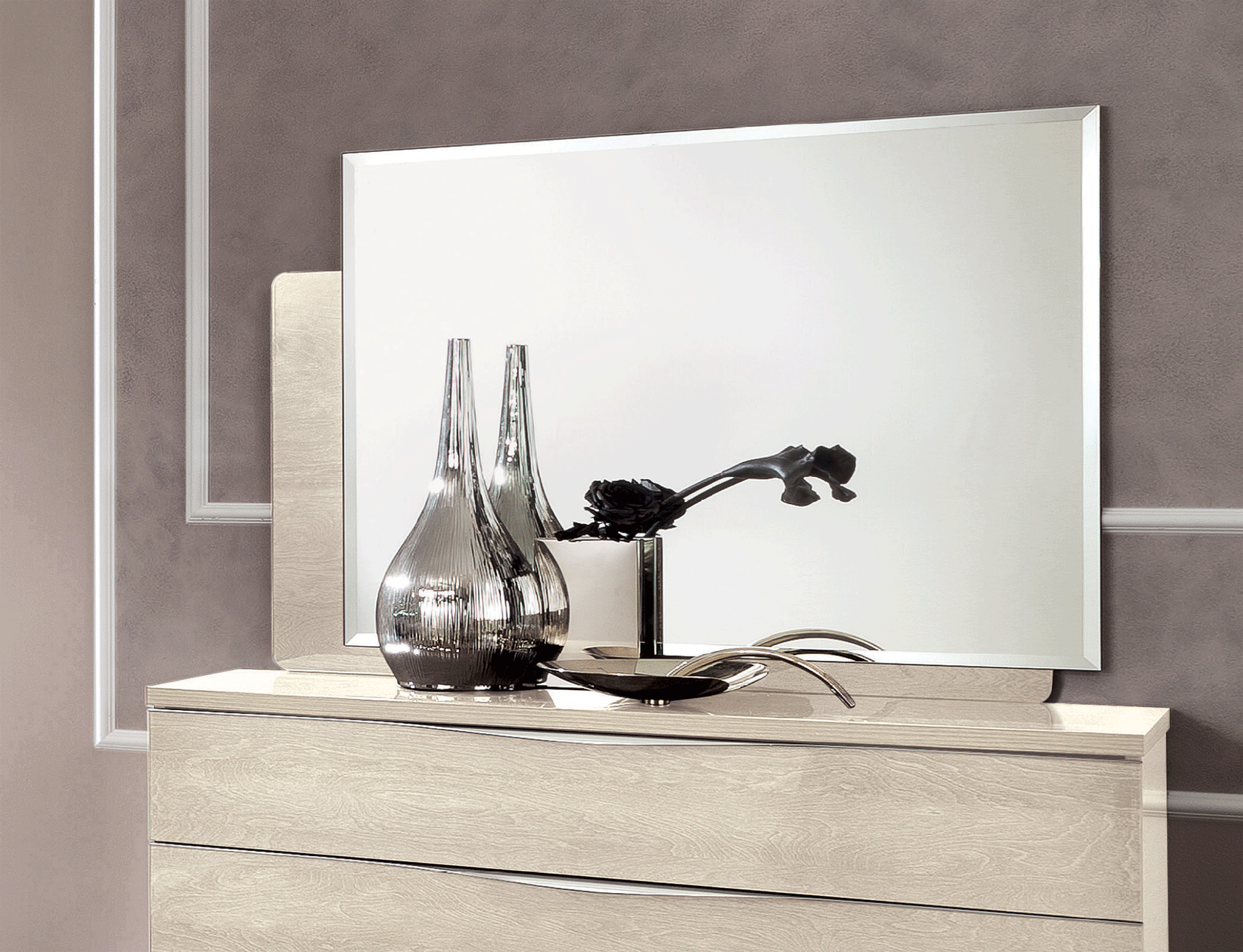 Brands Arredoclassic Bedroom, Italy Platinum IVORY mirror for dresser
