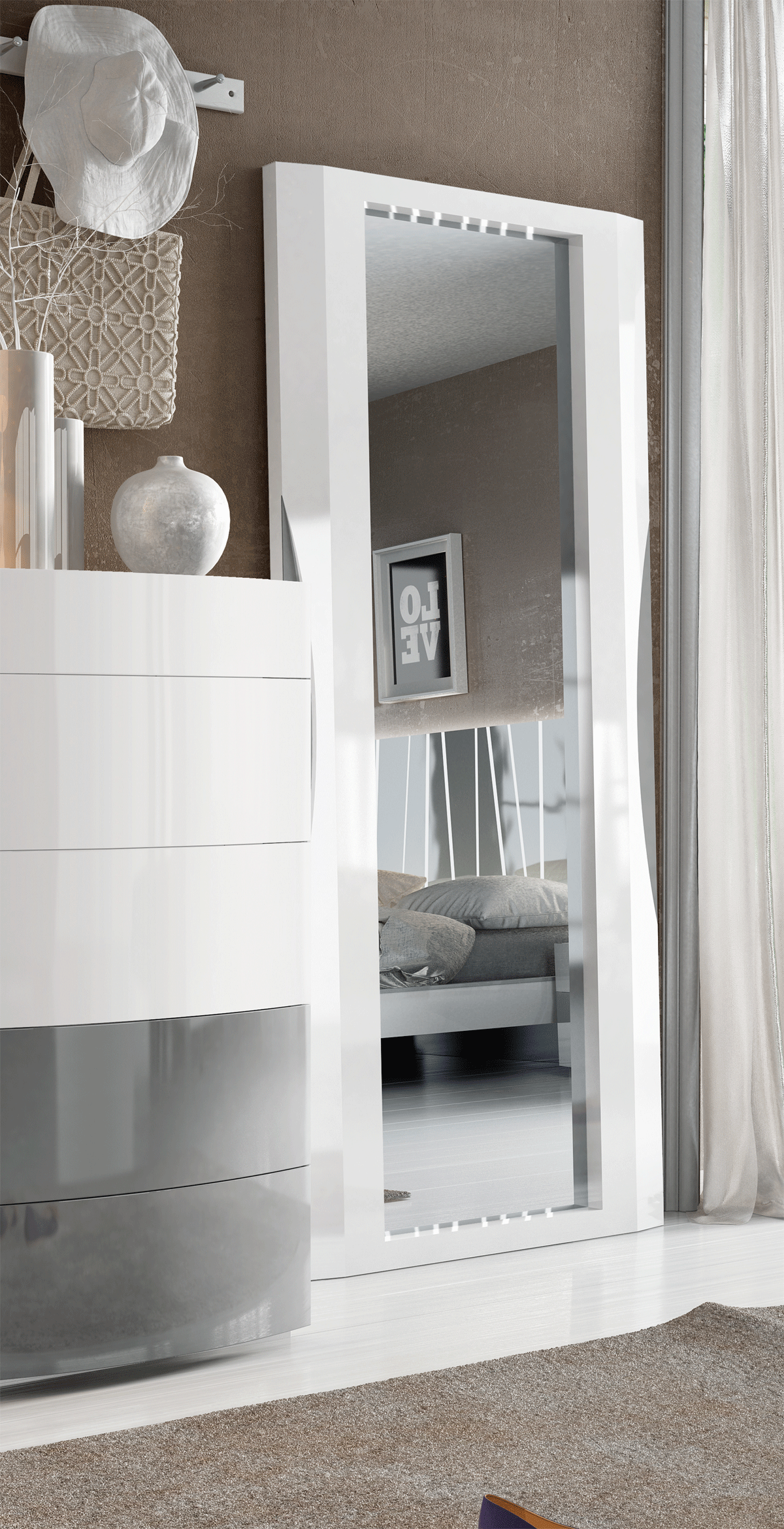Brands Dupen Modern Bedrooms, Spain Ronda standing mirror