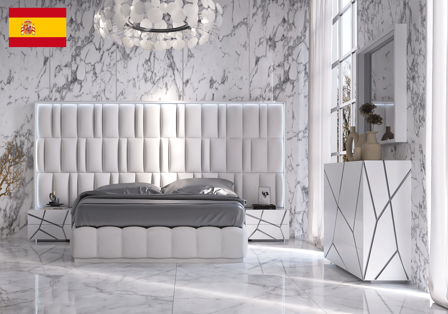 Clearance Bedroom Orion Bed with Gio cases