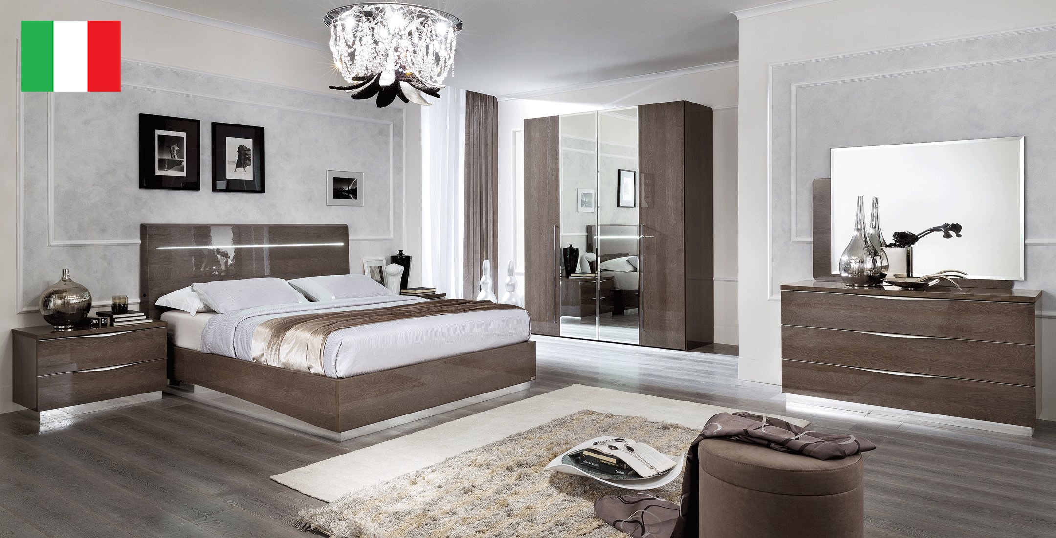 Brands Arredoclassic Bedroom, Italy Platinum LEGNO Bedroom SILVER BIRCH