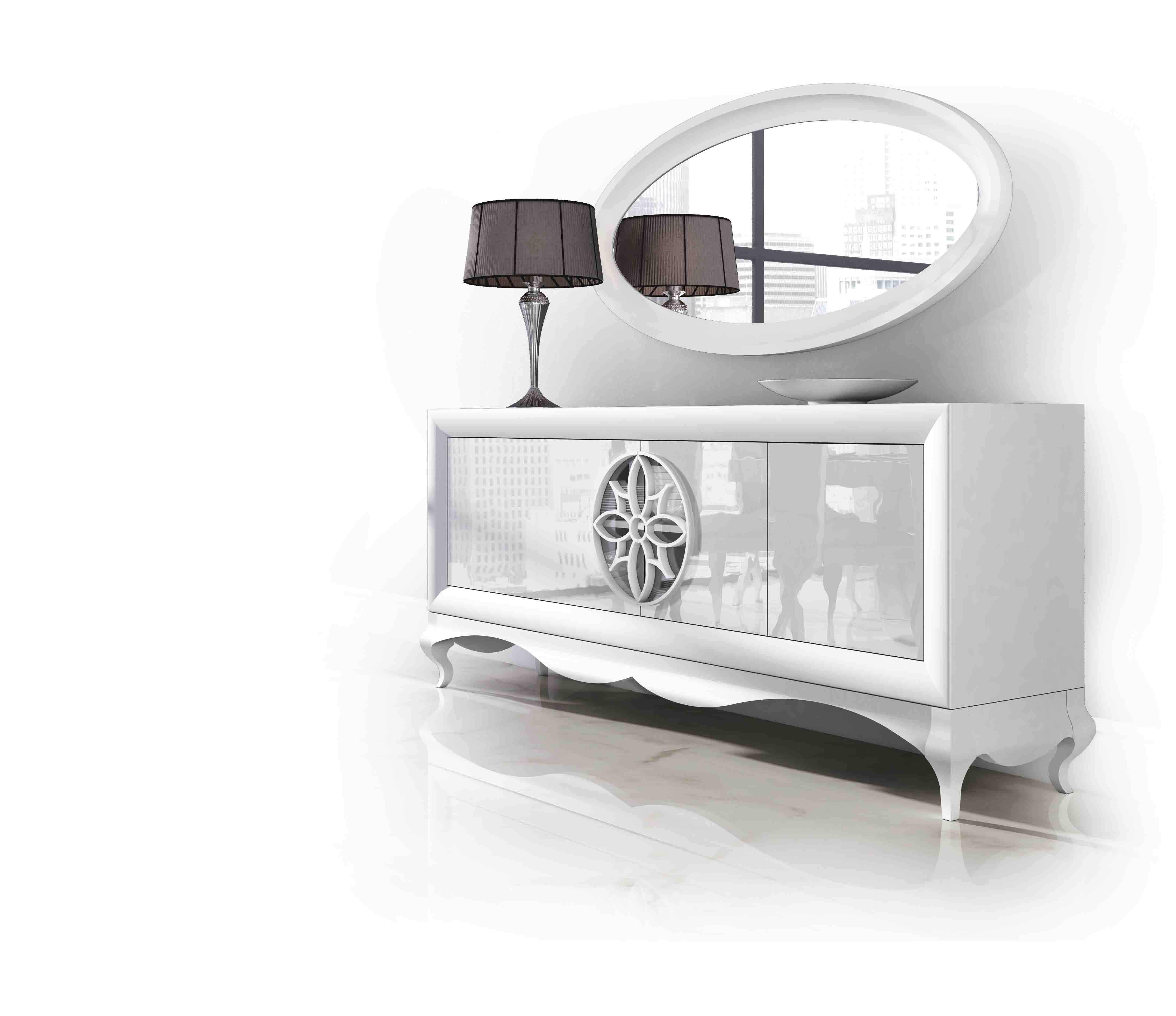 Living Room Furniture Sectionals AII.22. Sideboard + Mirror