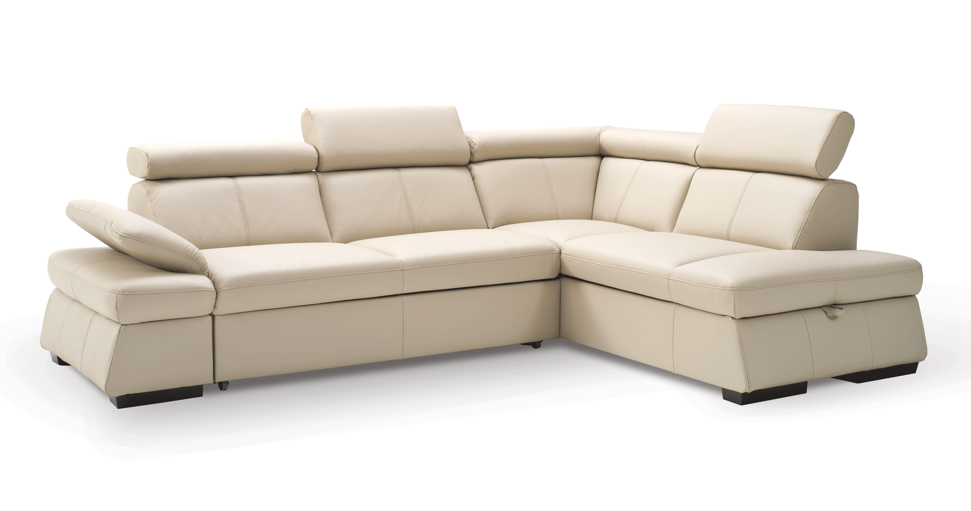 Brands Status Modern Collections, Italy Malpensa Sectional w/ Bed & storage