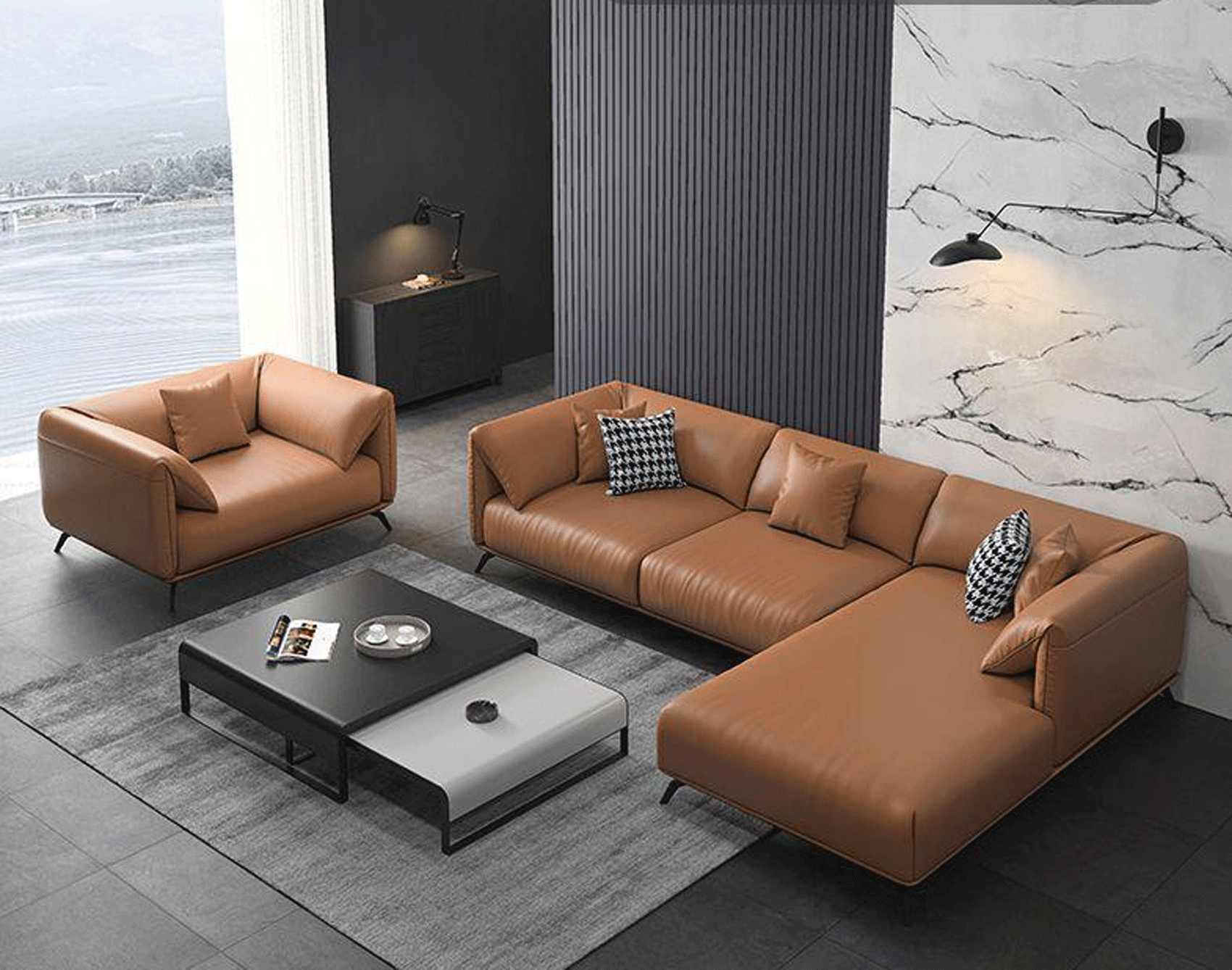 Brands Camel Classic Living Rooms, Italy 8012 Living Room Set