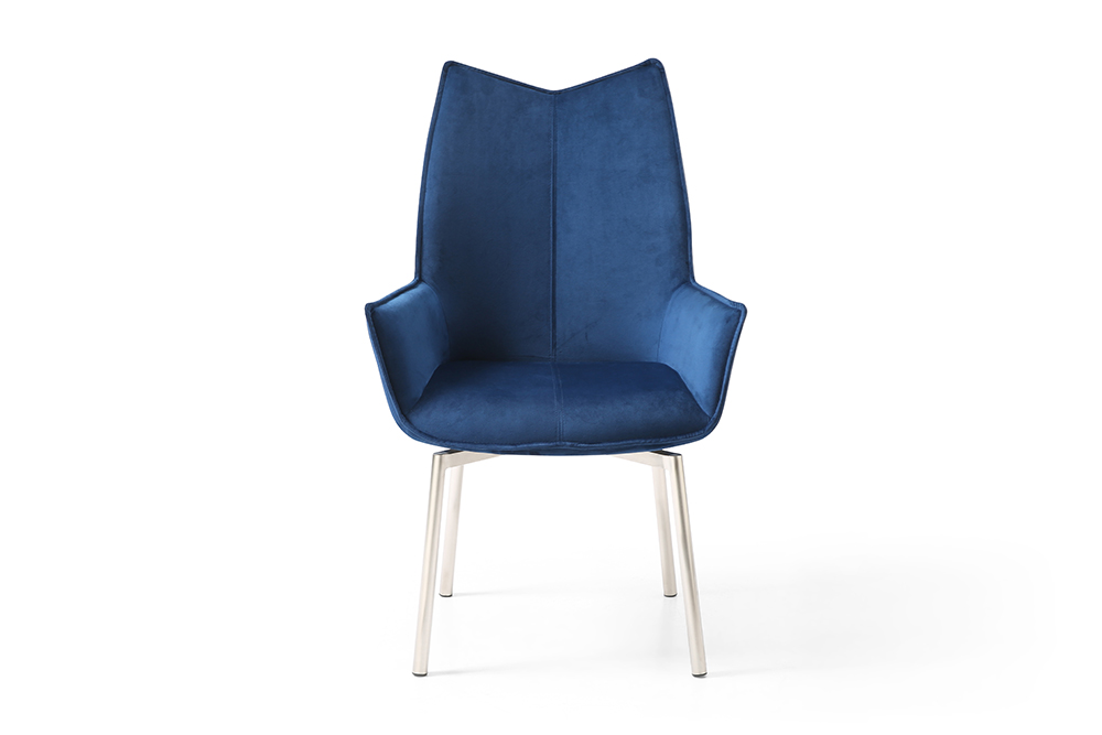 Brands Garcia Sabate REPLAY 1218 swivel dining chair Navy Blue Fabric