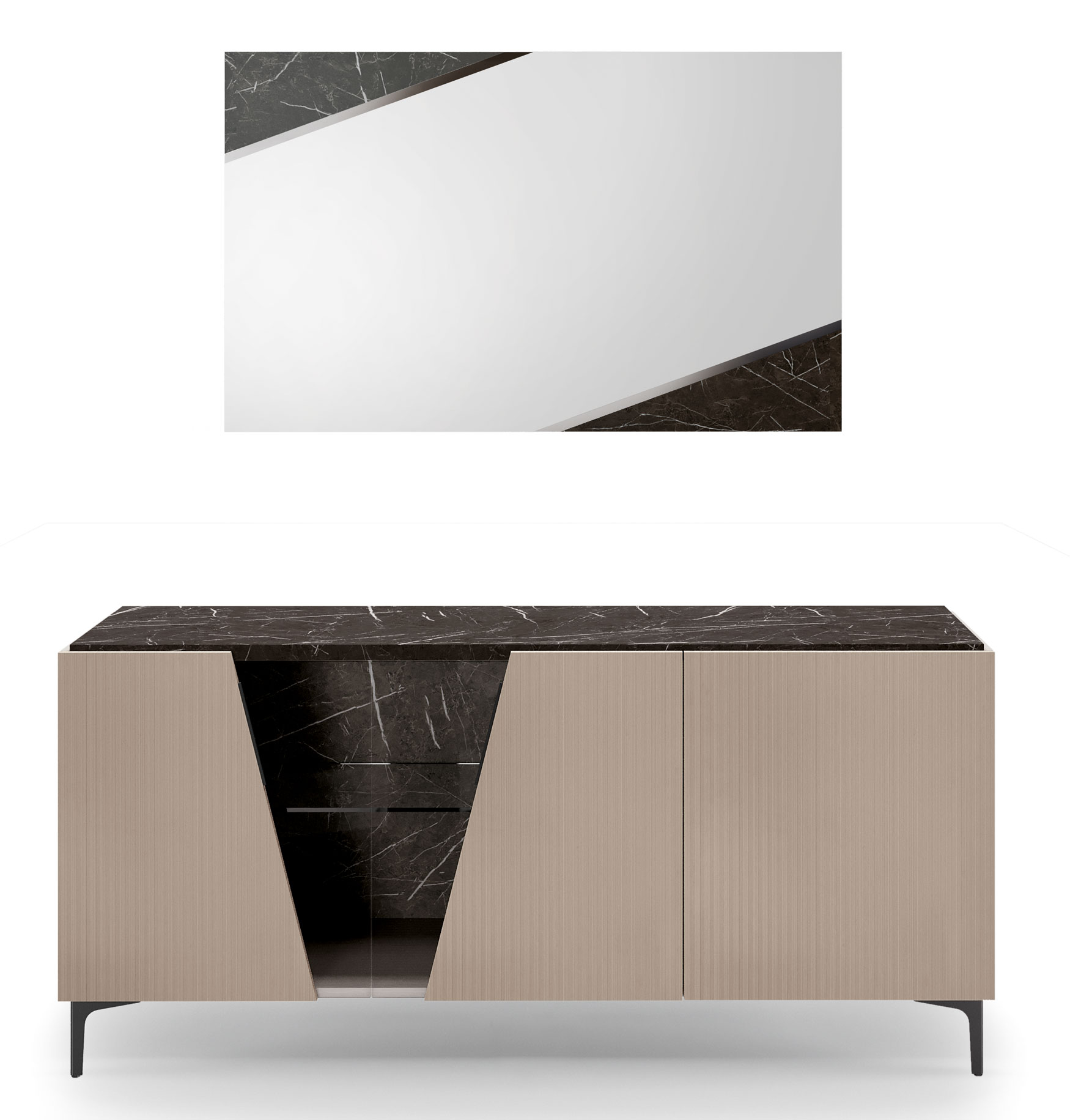 Brands Dupen Dining Rooms, Spain Fidia Buffet w/ Mirror