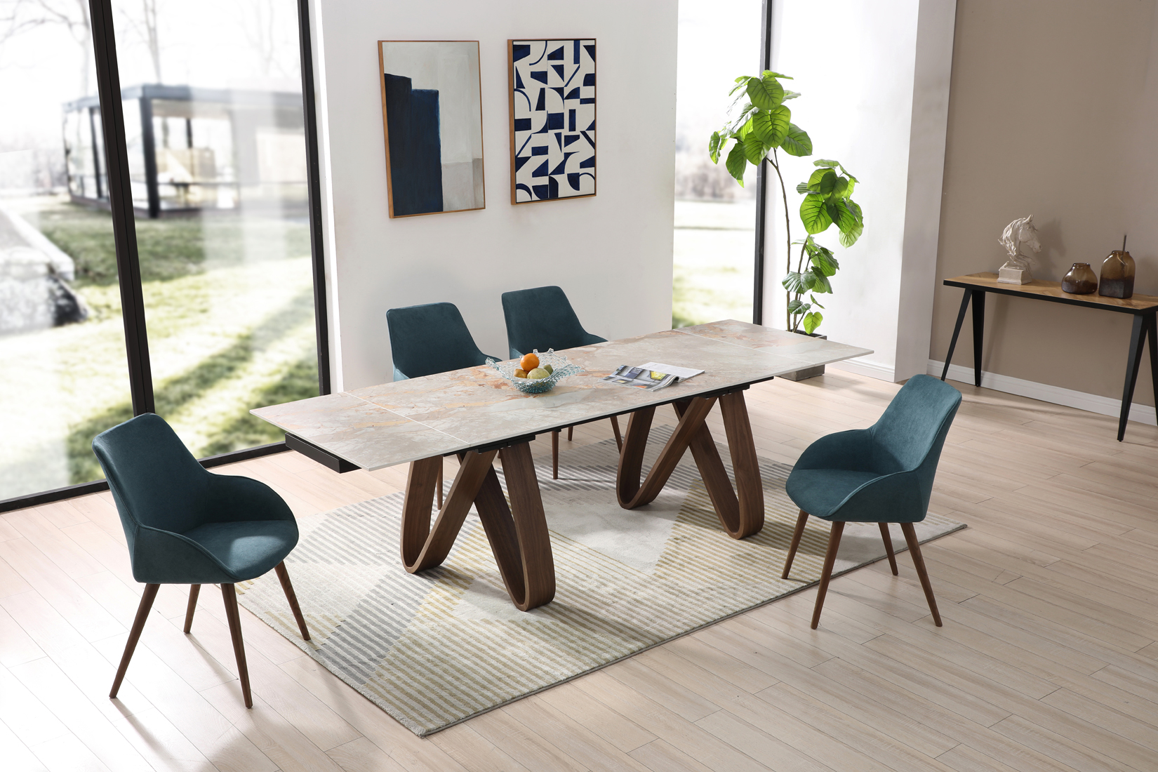 Brands IR Living Collection 9086 Table with 1353 Chairs