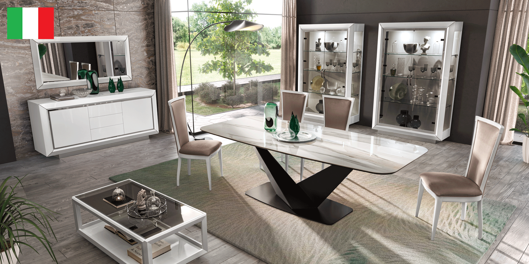 Brands Fama Modern Living Room, Spain Elite WHITE Dining Room by Camelgroup – Italy