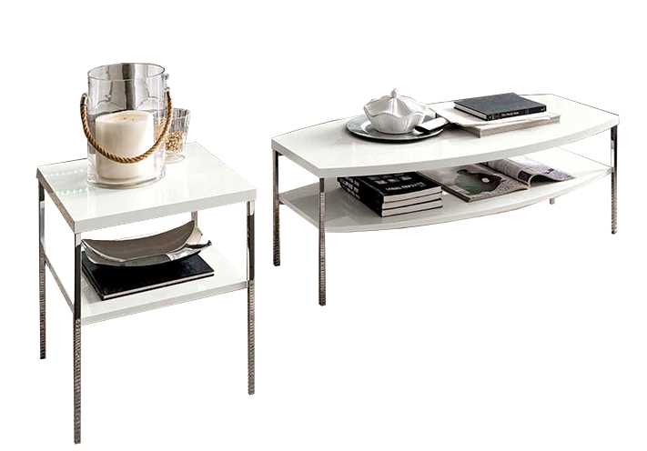 Brands GPS Modern Living Special Order Dama Bianca Coffee & End Table