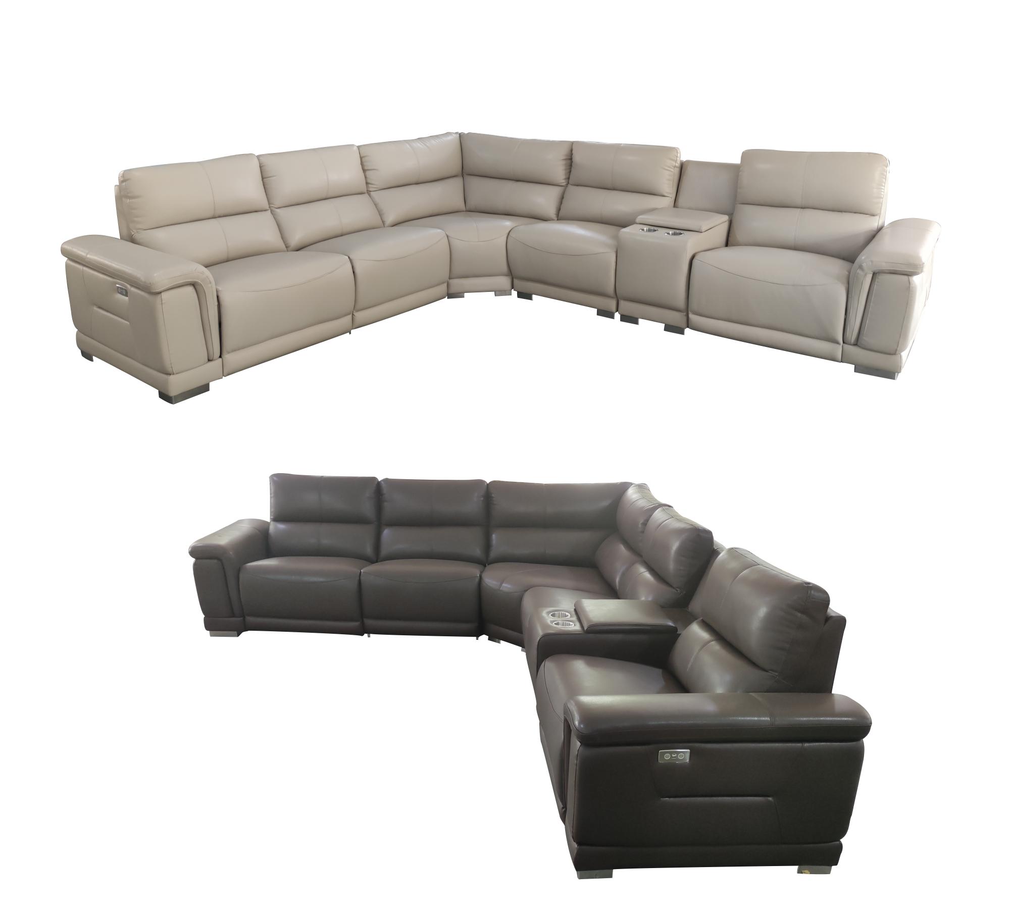 Bedroom Furniture Modern Bedrooms QS and KS 2901 Sectional w/recliner