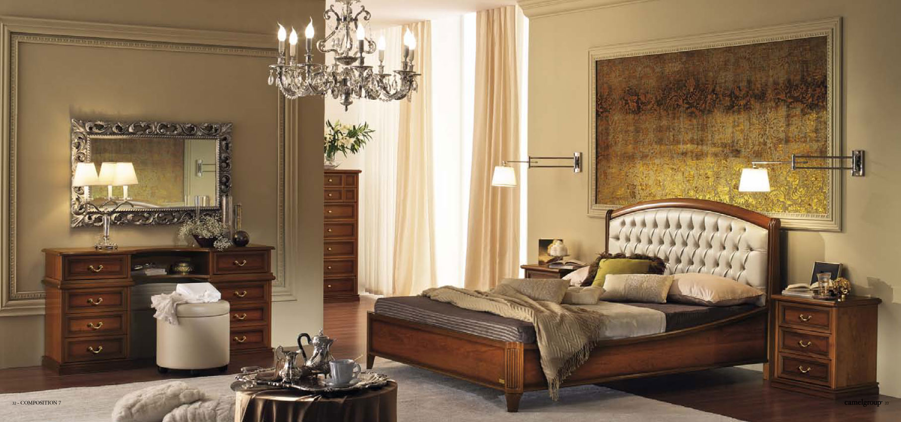 Brands Arredoclassic Bedroom, Italy Nostalgia Night Walnut